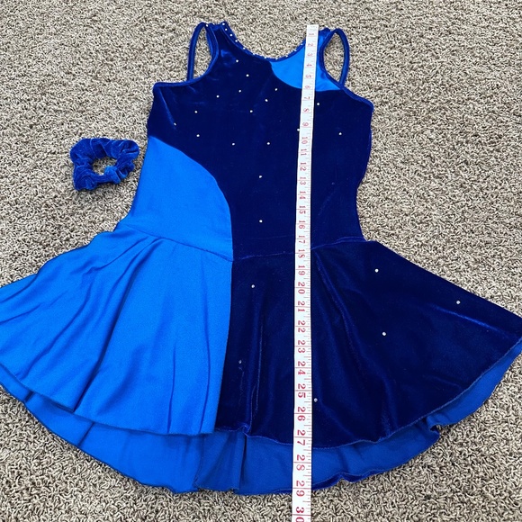 Flying Camel Designs Royal Blue Skating Dress medium adult - Picture 3 of 10